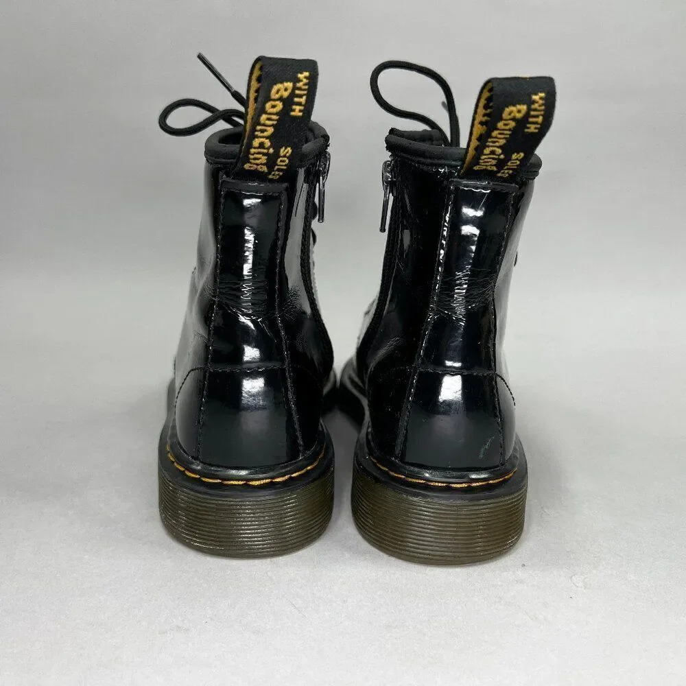 Dr. Martens‎ Youth 1460 Black Patent Leather Lace Up Boots